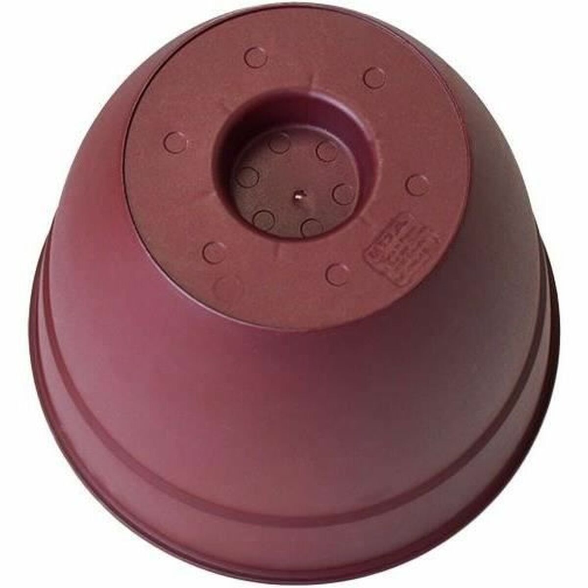Lata EDA Vermelho escuro de 41 cm Plástico Redondo moderno-3