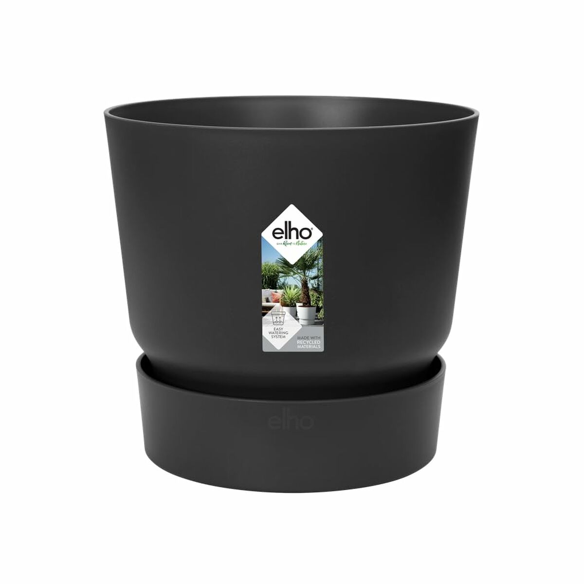 Barattolo Elho Nero 55 cm Plastica-2