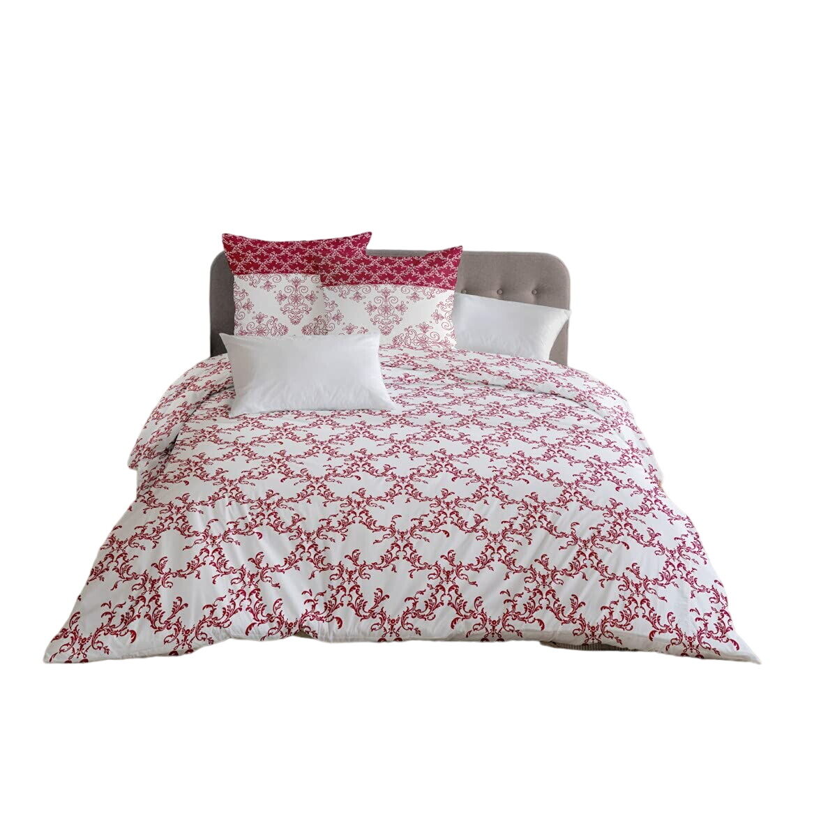 이불 커버 홈 LINGE PASSION White Burgundy 240 x 260cm