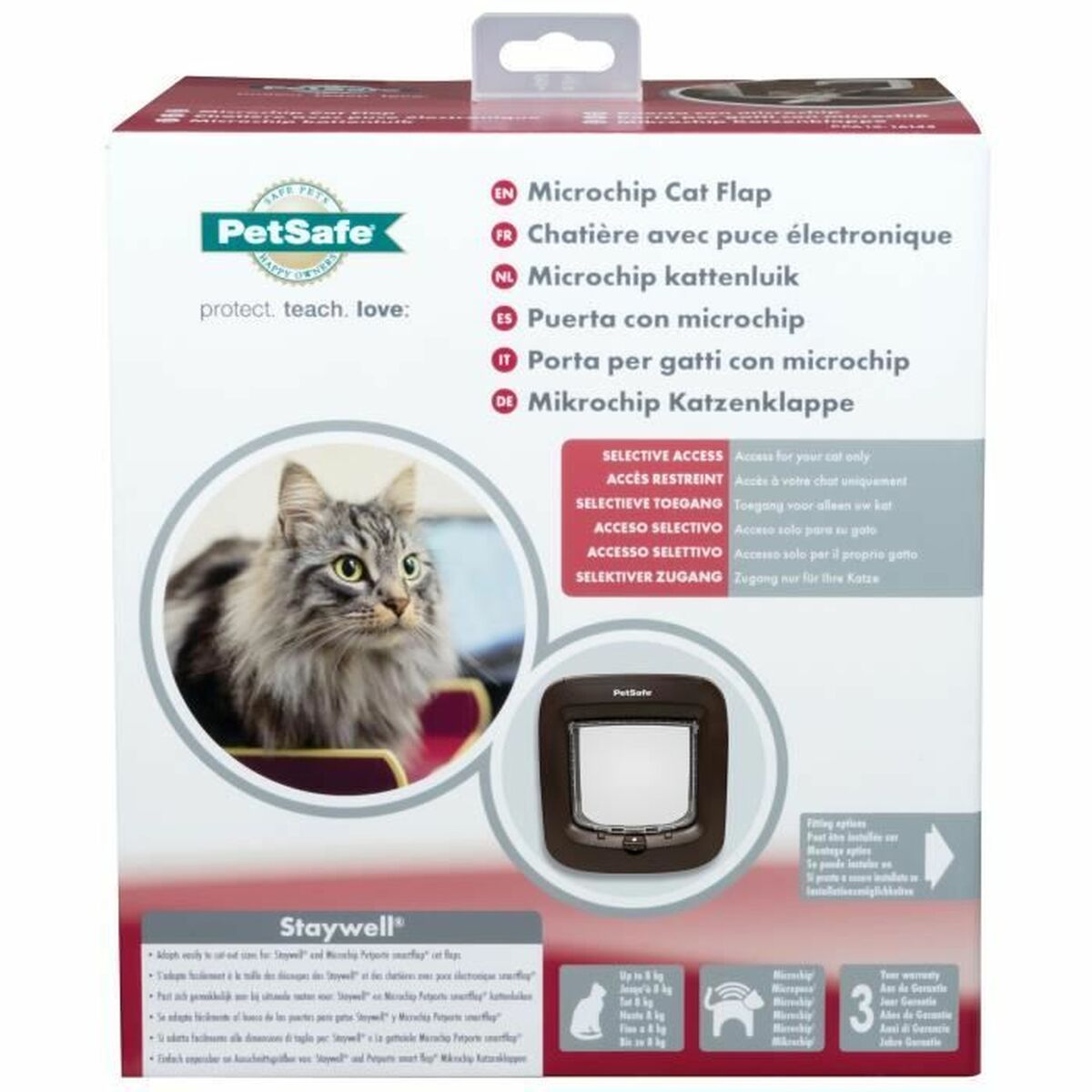 Откидная створка для кошек PetSafe PPA19-16811 Коричневый 22 x 23,9 cm-3