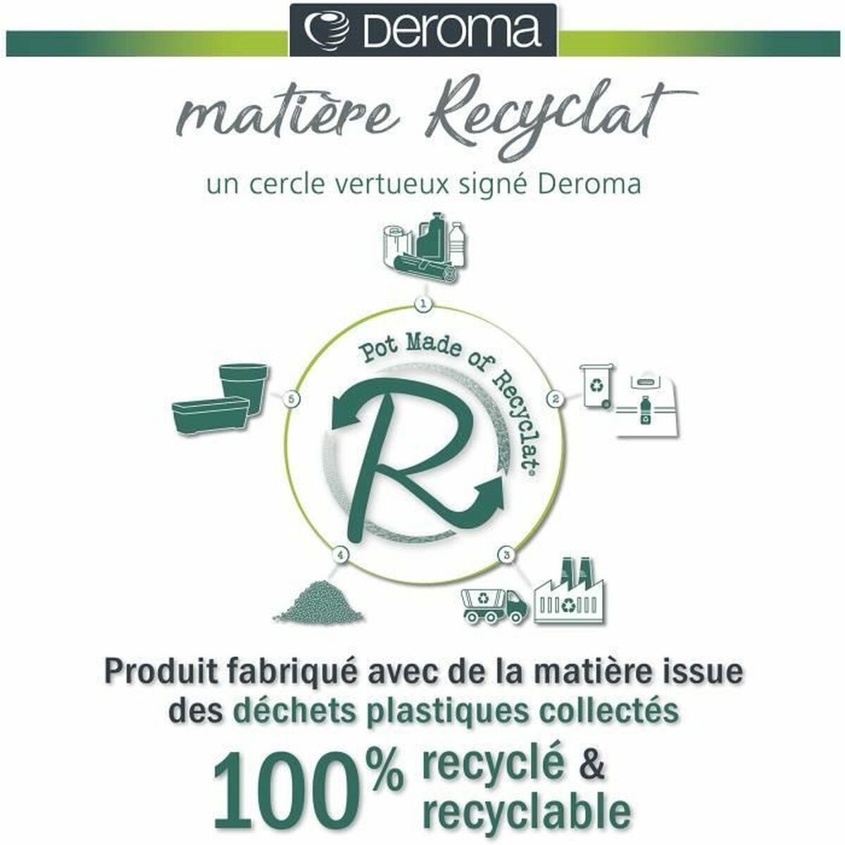 Подставка под цветочный горшок Deroma Темно-серый 35 x 79 x 35 cm 75 L-4