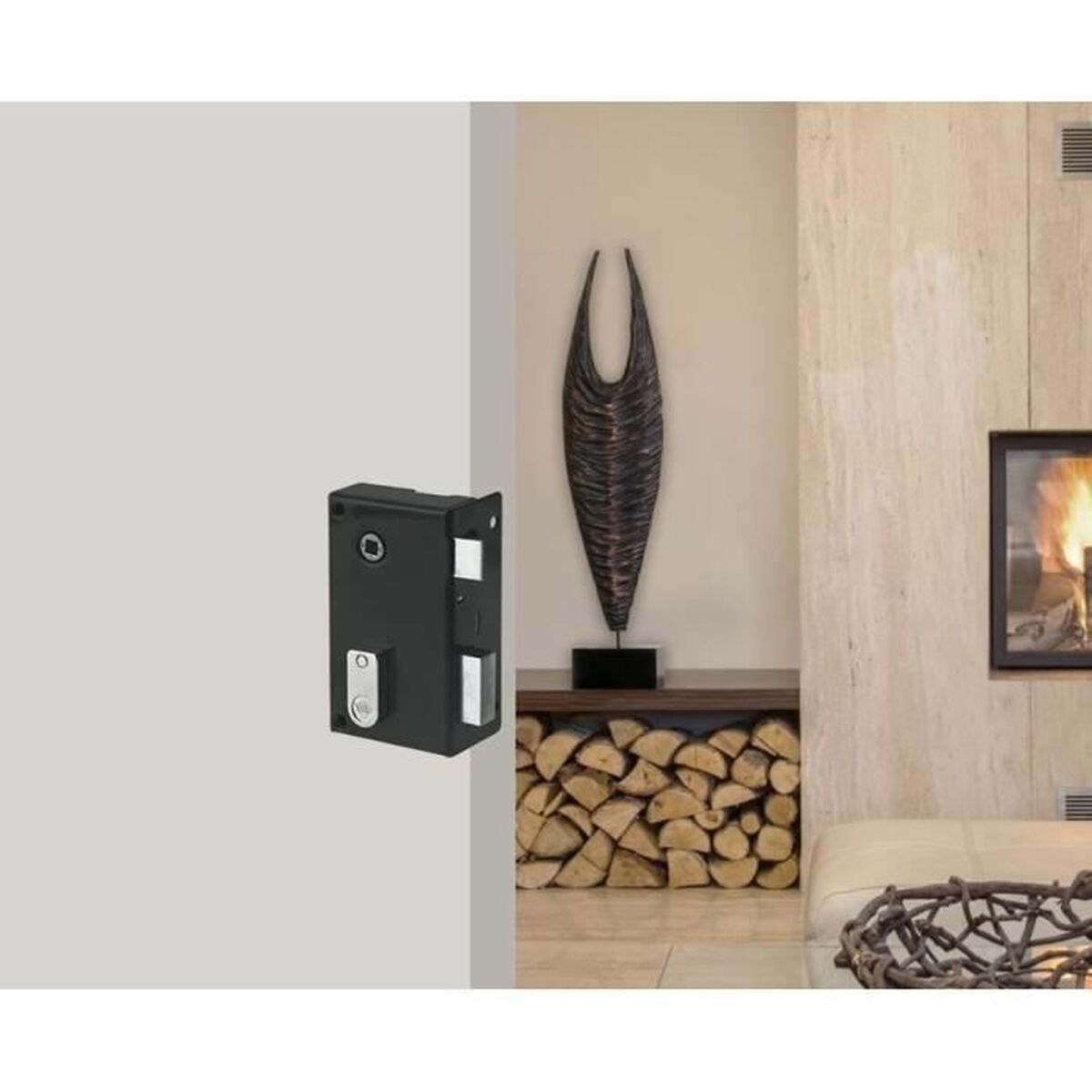 Lock Yale 12.5 x 7 x 18 Khaki Stainless Steel Rectangular Door-2