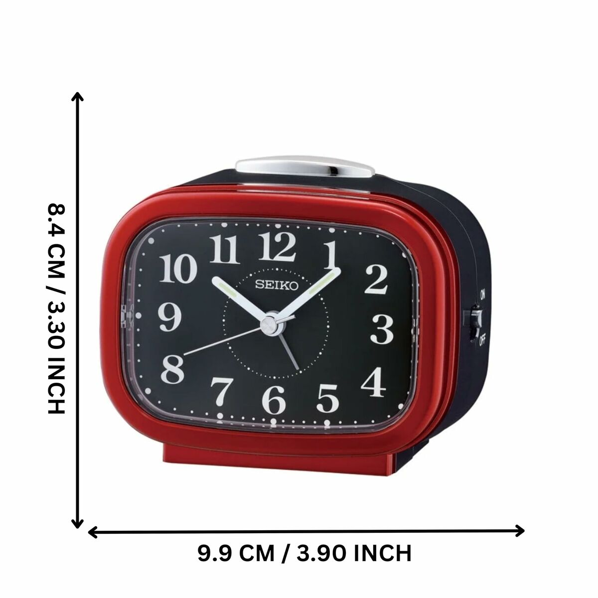Часы-будильник Seiko QHK060Q Красный-3