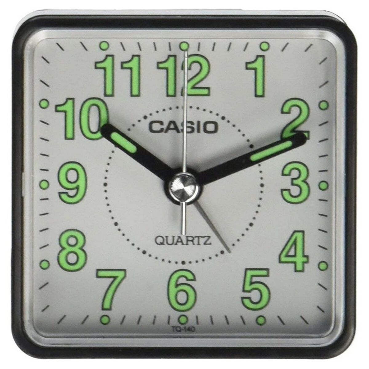 Casio Analoge Wecker Uhr TQ-140-1B Kunststoff Spritzwasserbeständiges Weiß-3