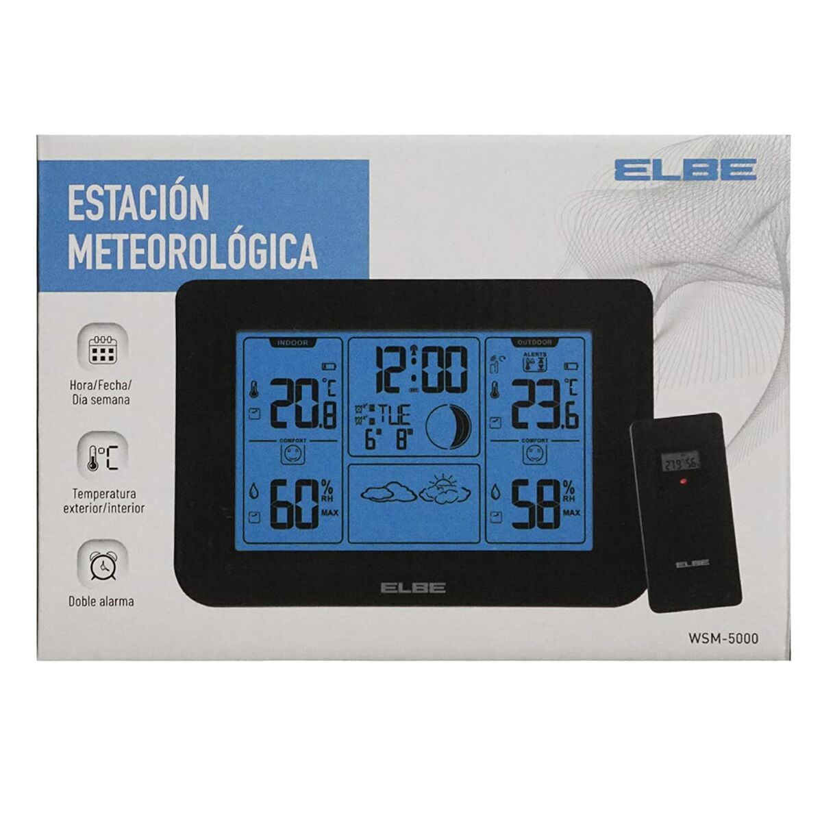 Multifunctional weather station ELBE WSM500 Black-3