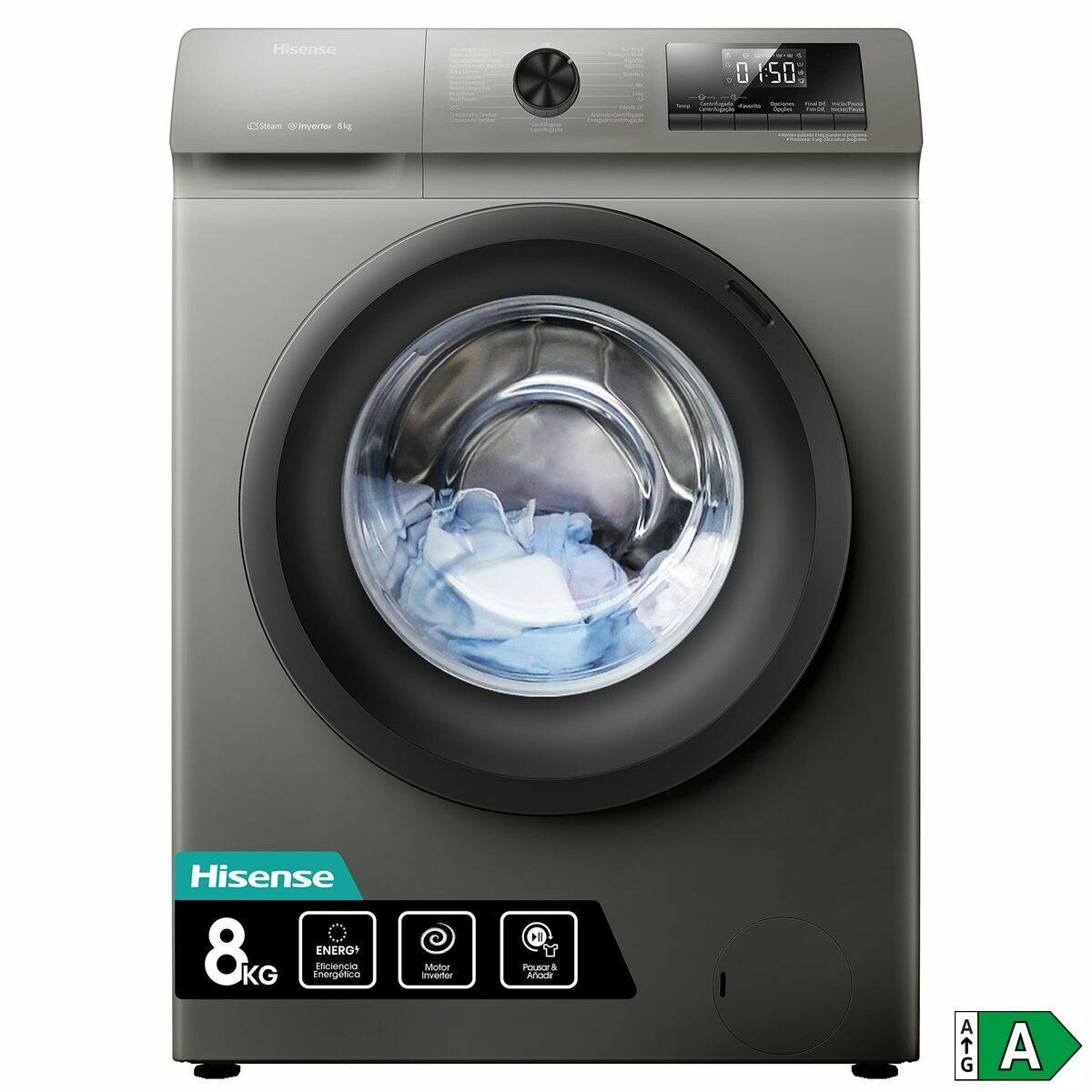 Стиральная машина Hisense WFQP8014EVMT 60 cm 1400 rpm-2