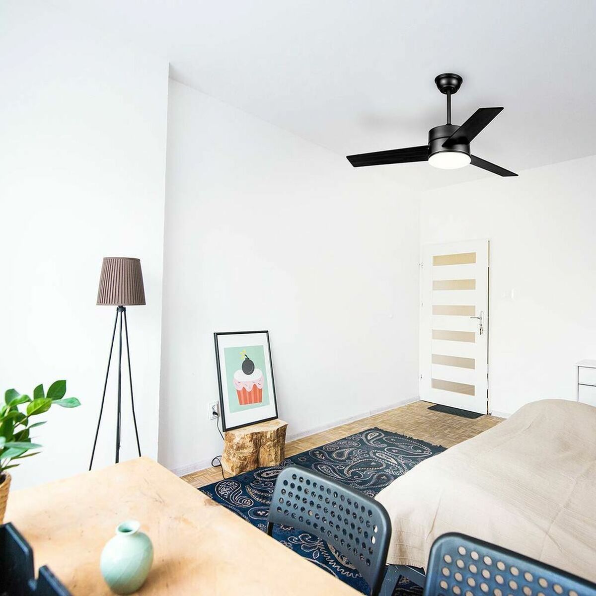 Потолочный вентилятор Universal Blue 250-UVT1310 70 W Чёрный 70 W (119 cm)-3