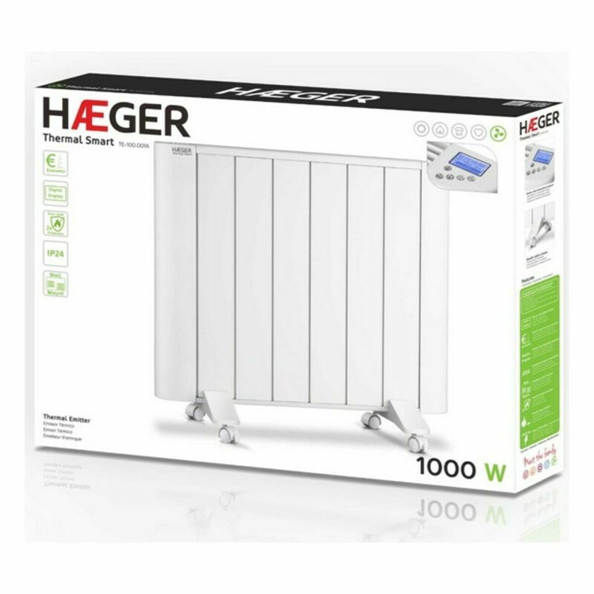 Pадиатор Haeger TE100001A 1000 W Белый-2