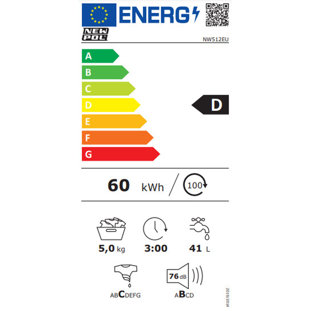 Máquina de lavar Nova Pol NW512EU 5 kg 1000 rpm 2100 W-6