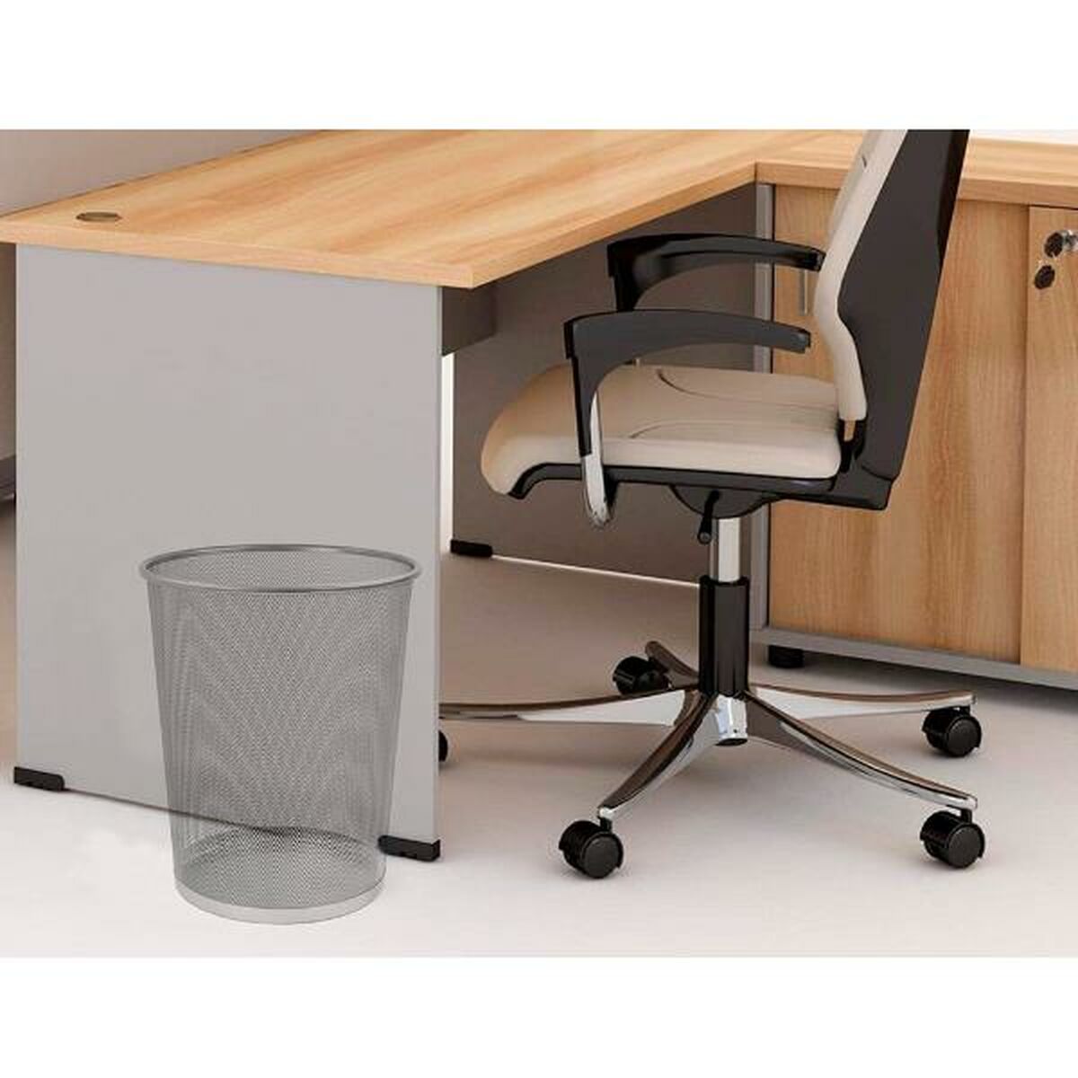 Мусорное ведро Q-Connect KF00849 Серый Металл 19 L-2