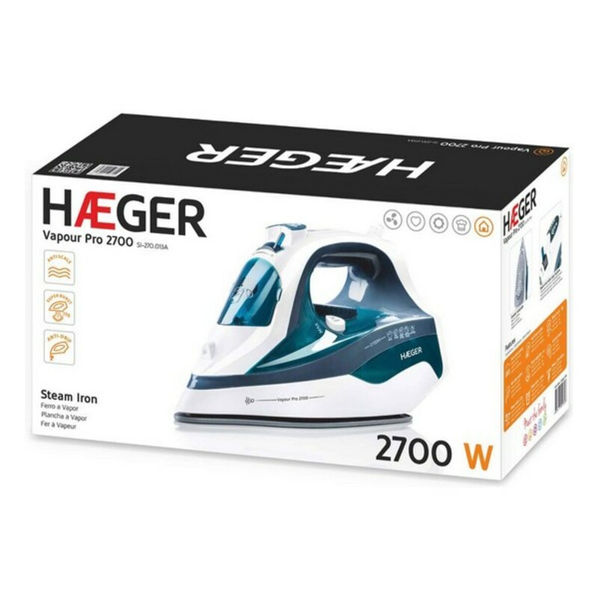 Паровой утюг Haeger SI-270.013A 2700W-2