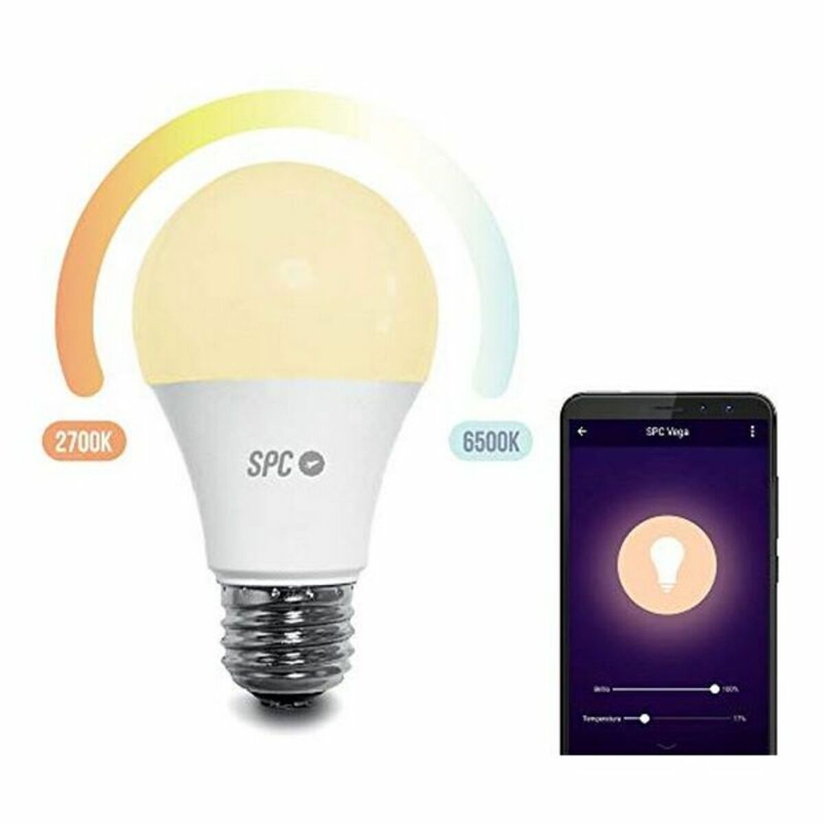 스마트 라이트 벌브 SPC 6104B LED 4 5W A + E27-2