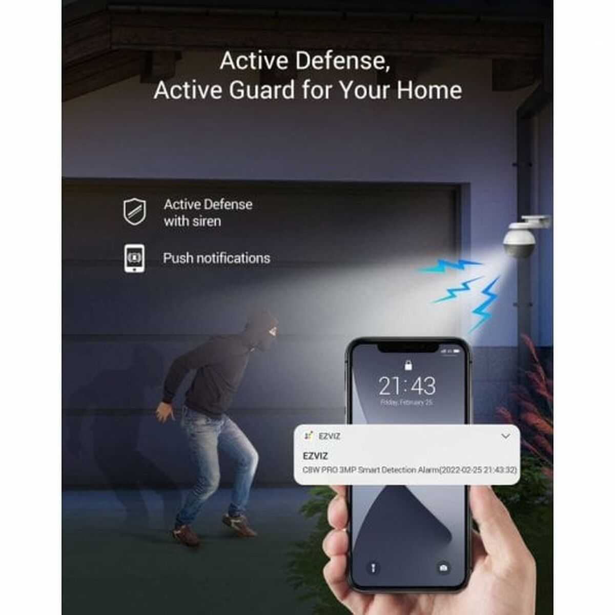 Caméra vidéo de surveillance Ezviz C8W Pro 2K-7
