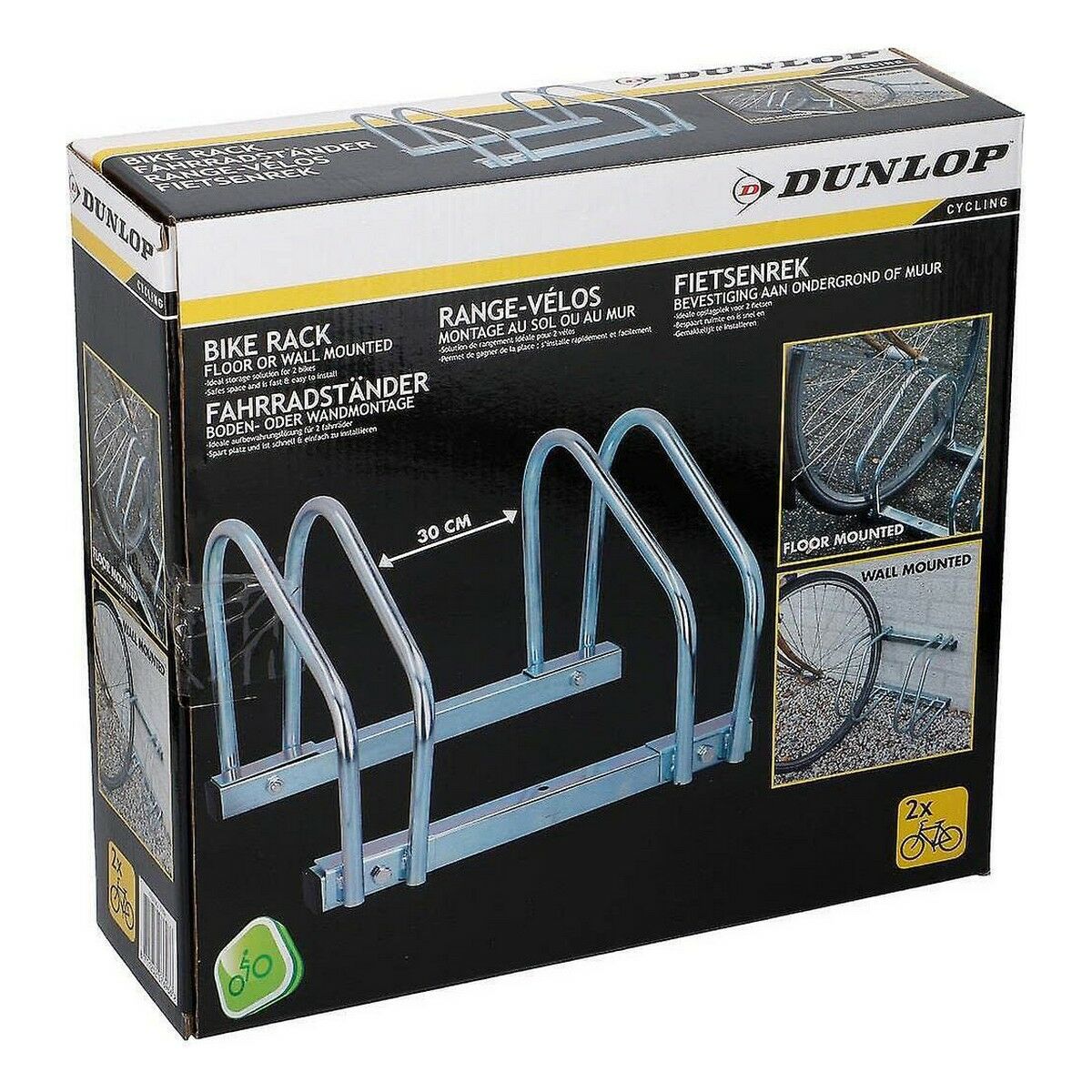 Підставка для велосипеда Dunlop грунту 2 місця 27 x 40 x 32,5 cm Сталь-2