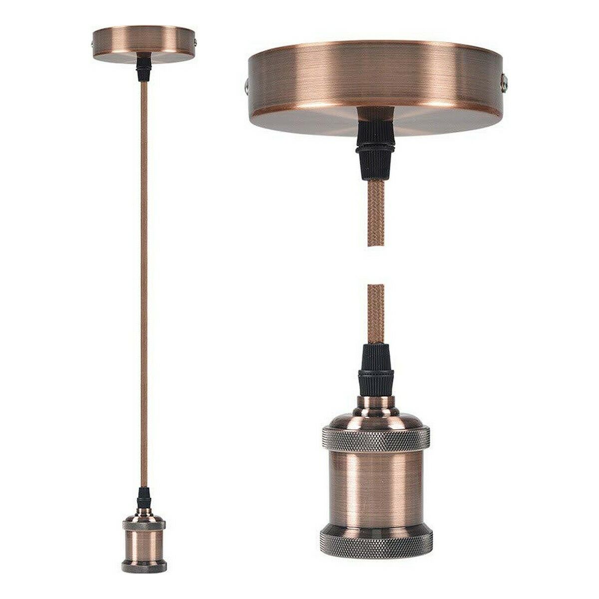EDM Bronze 250 V Ceiling Light (98.5 x 44 mm)-2
