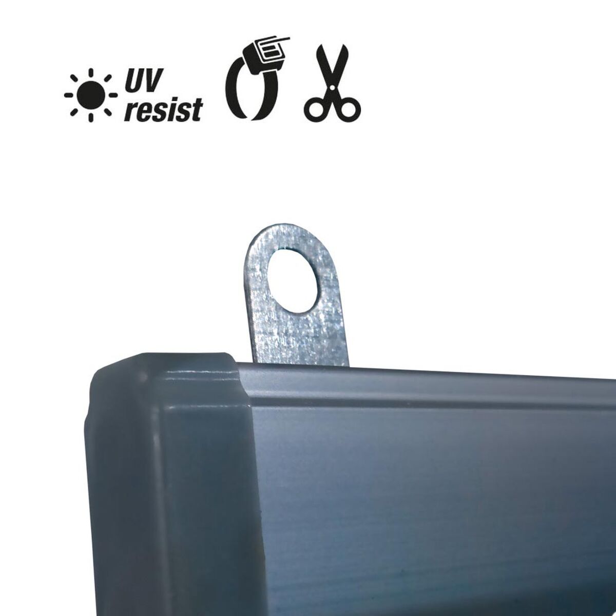 Занавес EDM 90 x 210 cm Оранжевый полипропилен-2