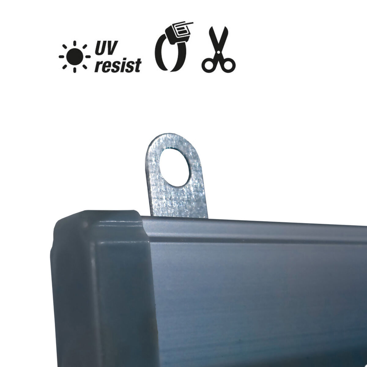 Занавес EDM Синий полипропилен (90 x 200 cm)-2