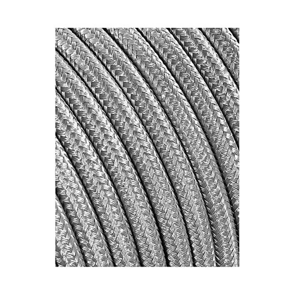 EDM C64 Cable 2 x 0.75 mm Silver Textile 5 m