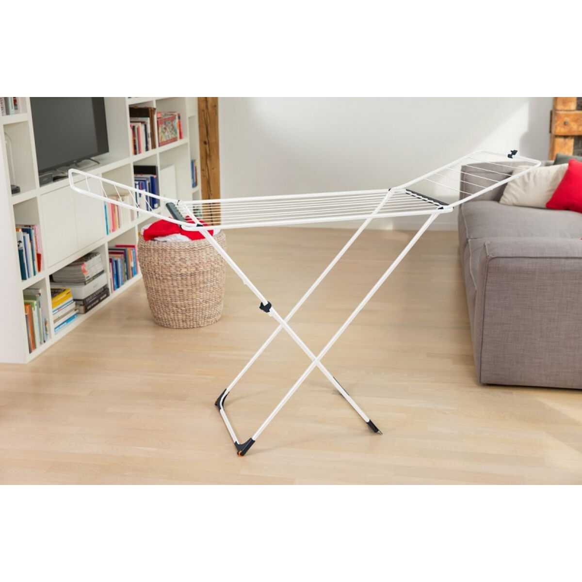 Secador Vileda X-Legs Universal Aço cinza (180 x 55 x 93 cm) (18 m)-4