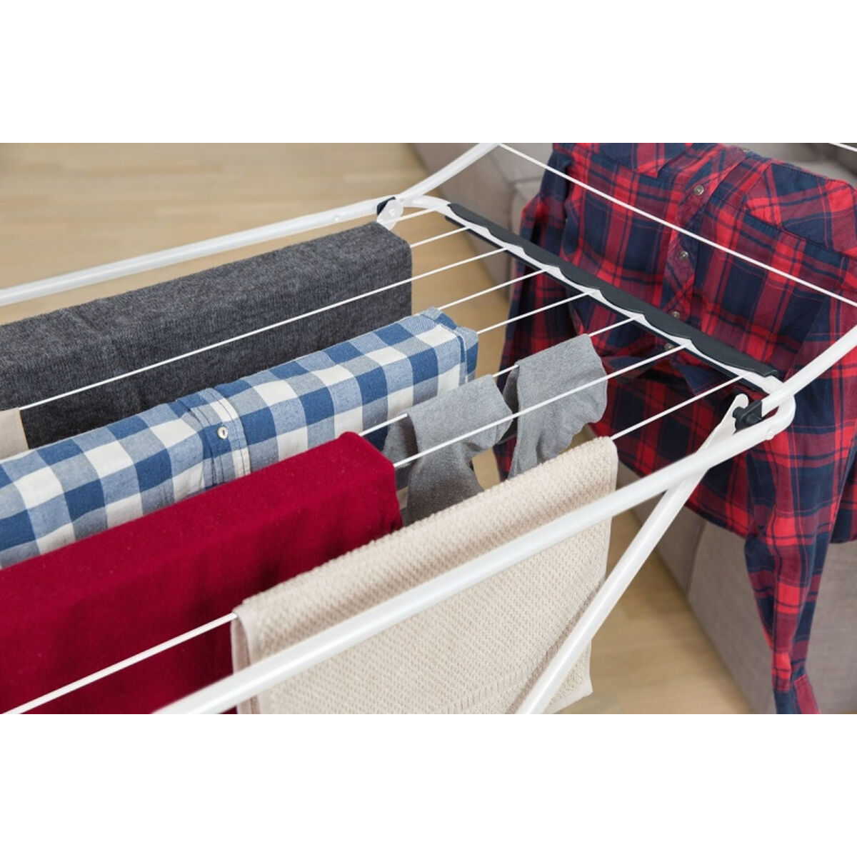 Secador Vileda X-Legs Universal Aço cinza (180 x 55 x 93 cm) (18 m)-5