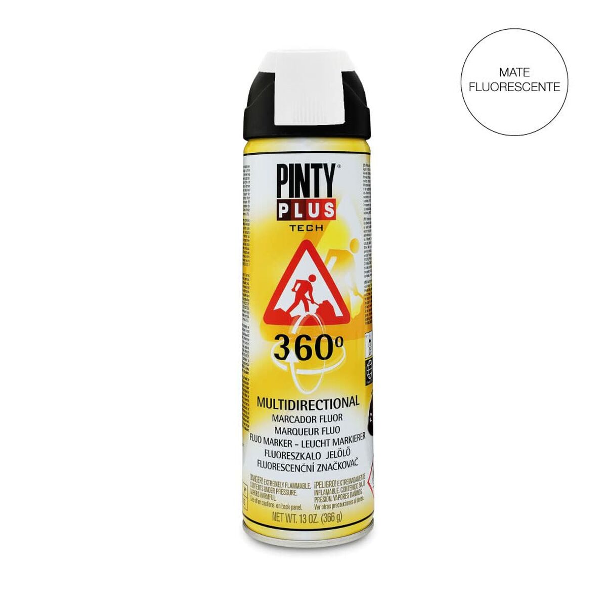 Spray paint Pintyplus Tech T101 360º White 500 ml-2