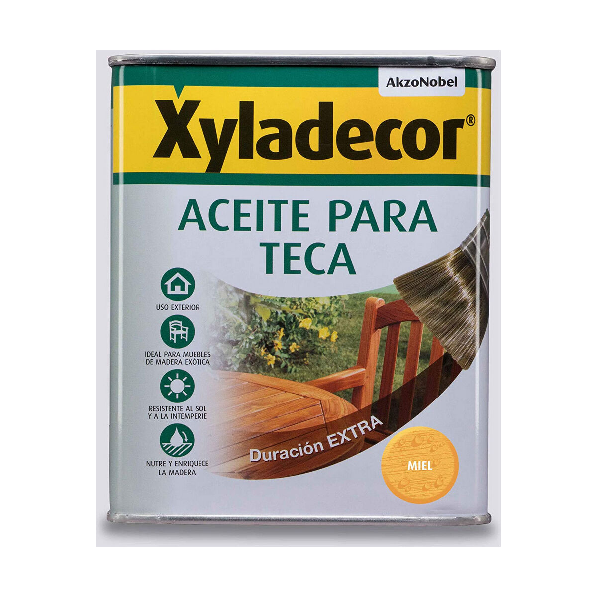 زيت الساج AkzoNobel Xyladecor Honey 750 مل غير لامع