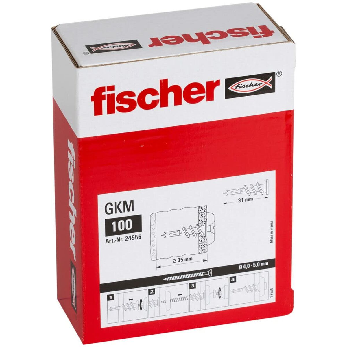 Box for screws Fischer gkm 24556 Metal plaster-2