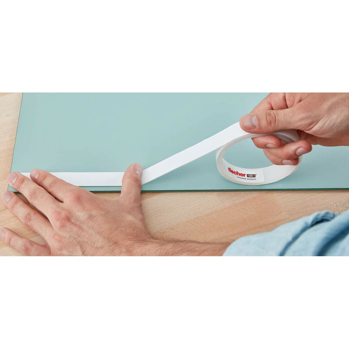 Double-sided Scotch Fischer 3 m x 19 mm White-2