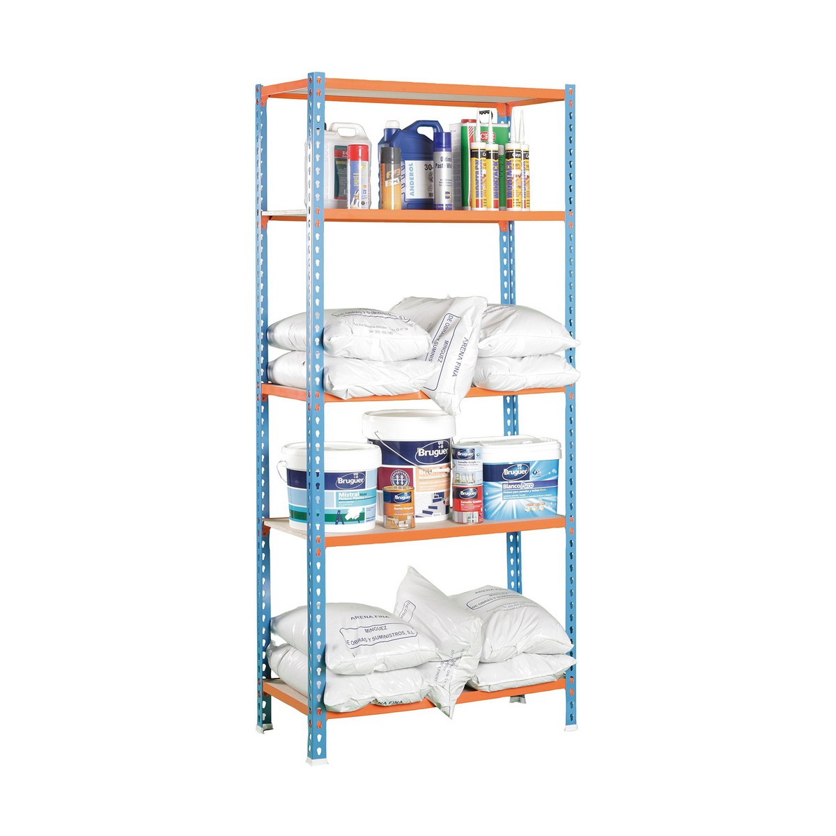 Полиця Simon Rack Maderclick 5/400 750 kg Метал 5 Полиці ДСП (180 x 90 x 40 cm)-2