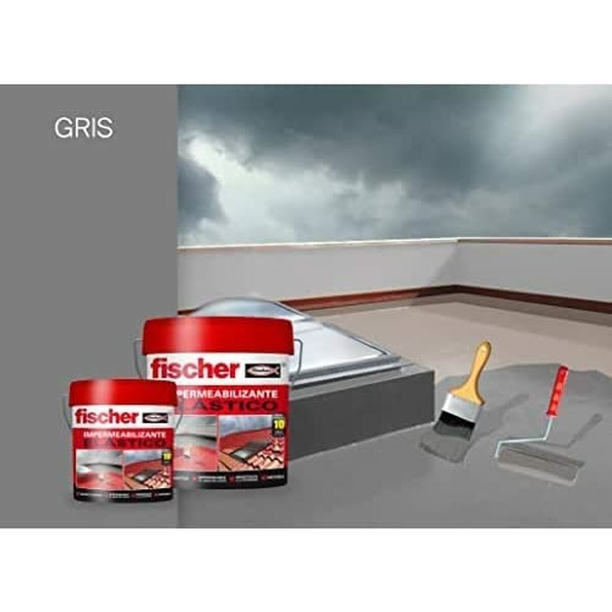 Waterproofing Fischer Ms Grey 4 L-3