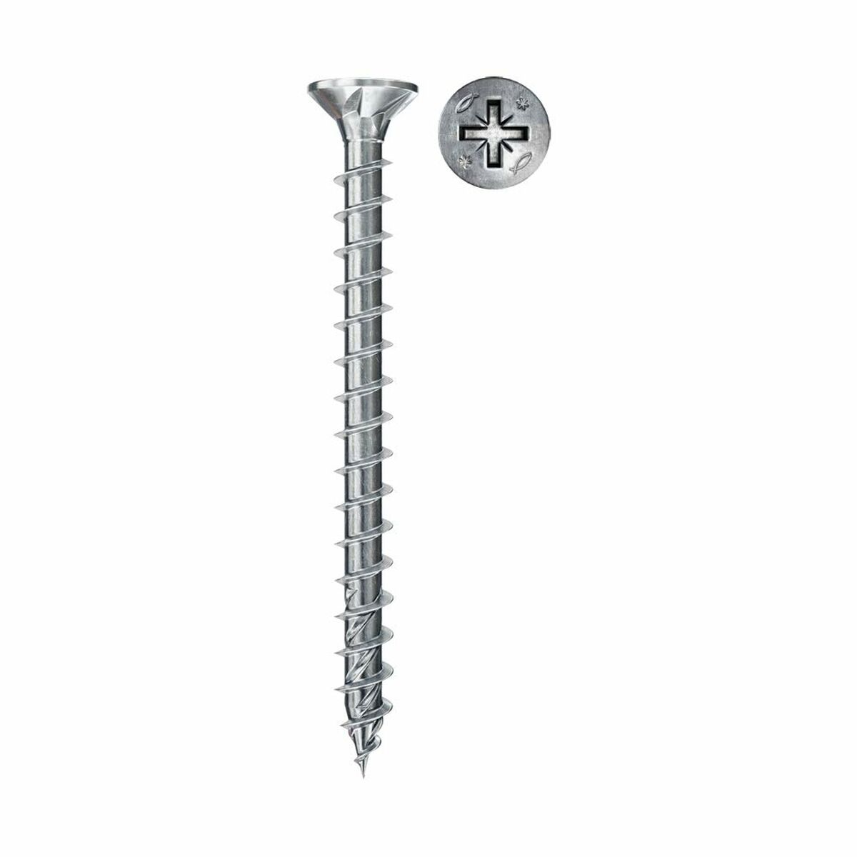 Screw set Fischer 200 pieces 4 x 40 mm Galvanized-2