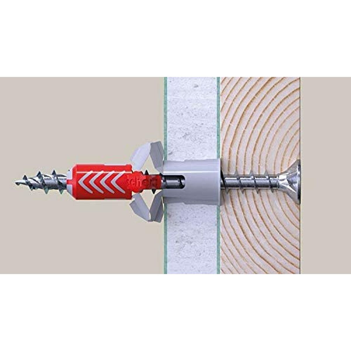 Screw set Fischer 200 pieces 4 x 40 mm Galvanized-6