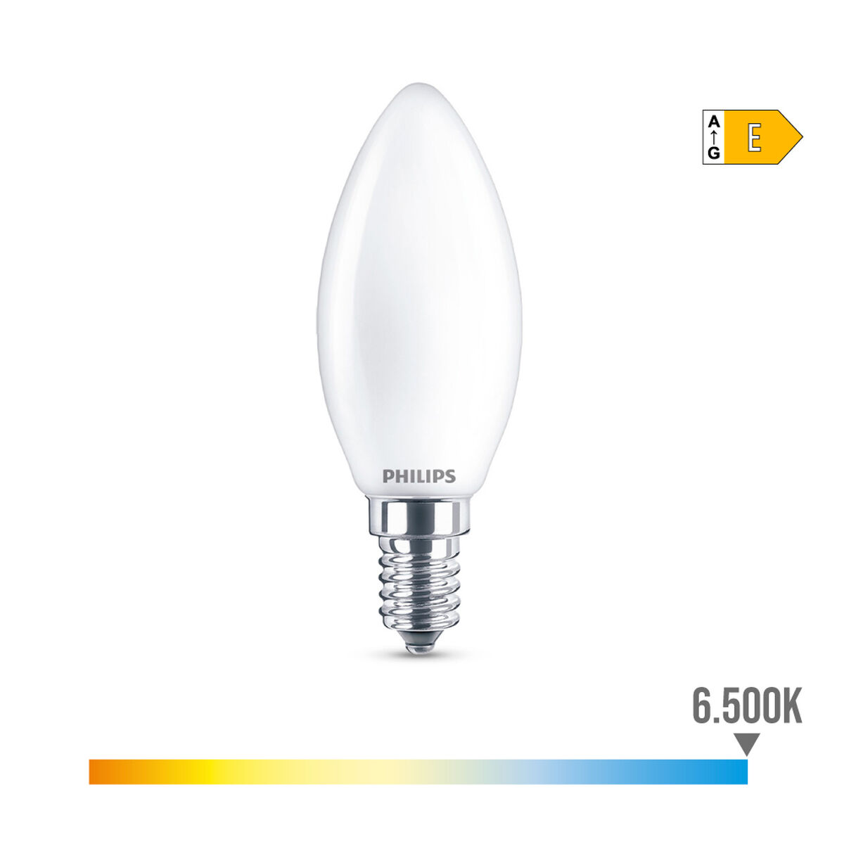 Светодиодная лампочка Philips Вуаль E 6,5 W E14 806 lm 3,5 x 9,7 cm (6500 K)-3