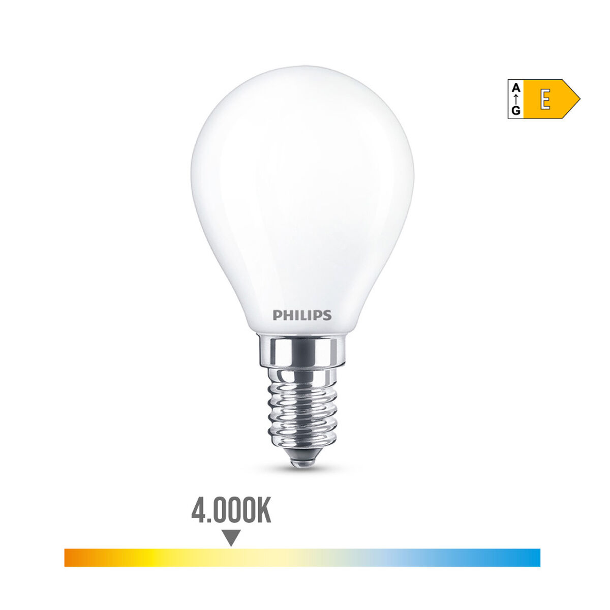 Светодиодная лампочка Philips E 6.5 W 6,5 W 60 W E14 806 lm Ø 4,5 x 8 cm (4000 K)-2
