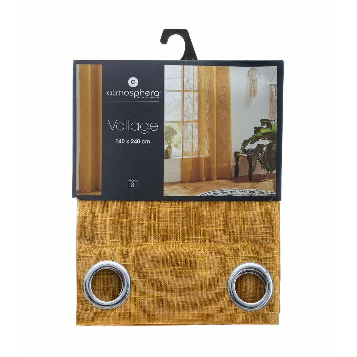 Занавес Atmosphera полиэстер Охра (140 x 240 cm)-4