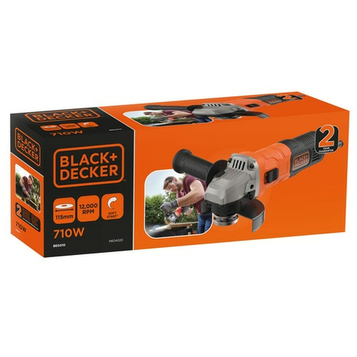 Black & Decker BEG010 Mini 115mm 230-240 V 710 W Angle Grinder-3