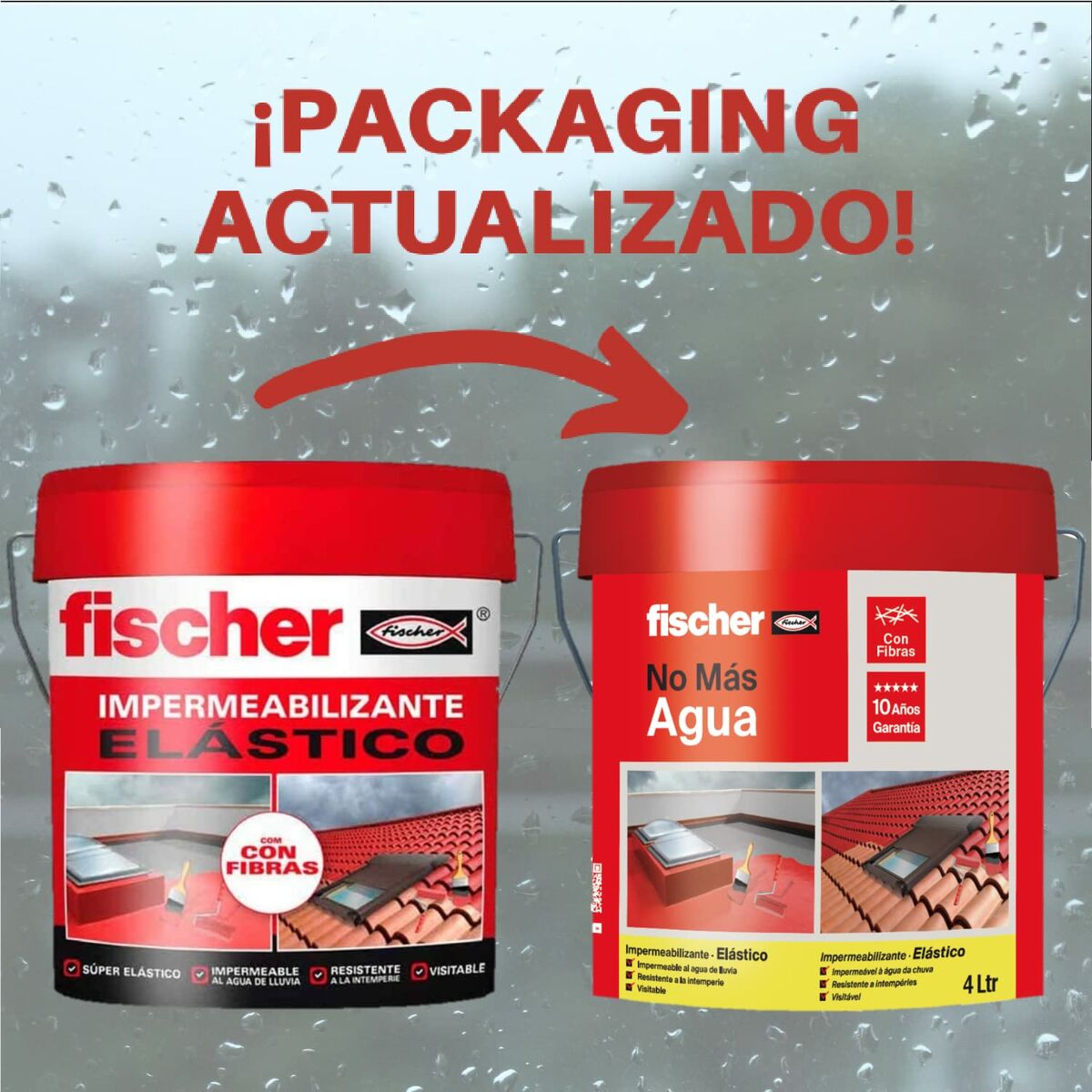 Waterproofing Fischer Ms Grey 15 L-3