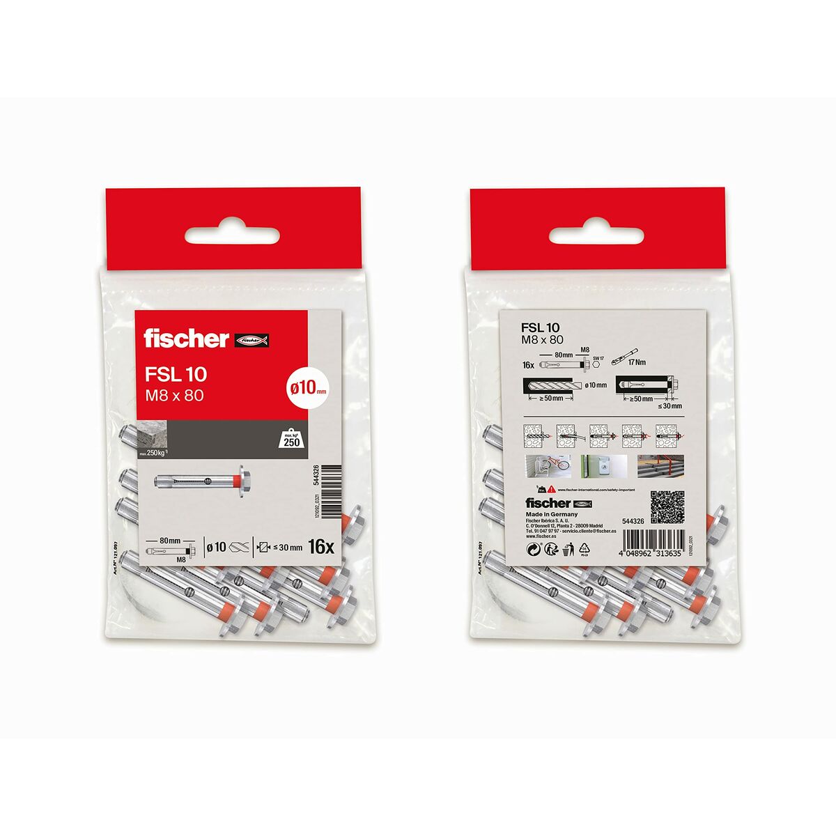 Hairpin Fischer Ms soil 8 x 80 mm 16 pieces-2