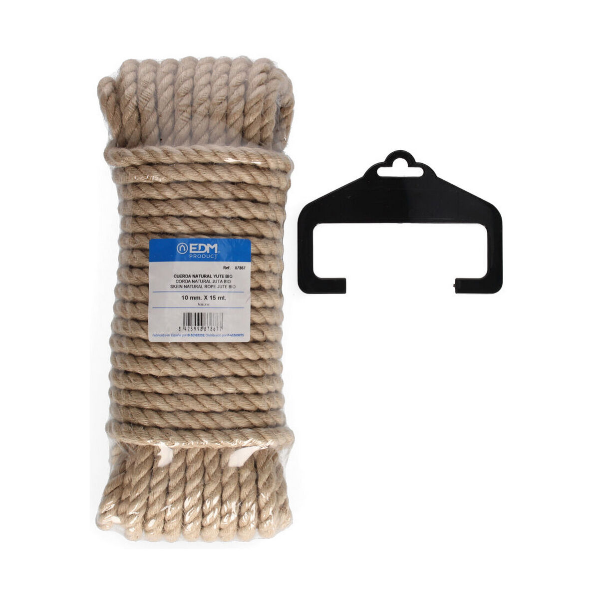 Braided bundle EDM 15 m Jute-2