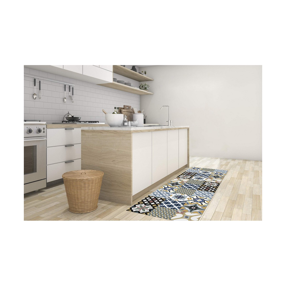 Виниловый коврик Stor Planet гидравлический Синий 100 % PVC (60 x 200 cm)-2