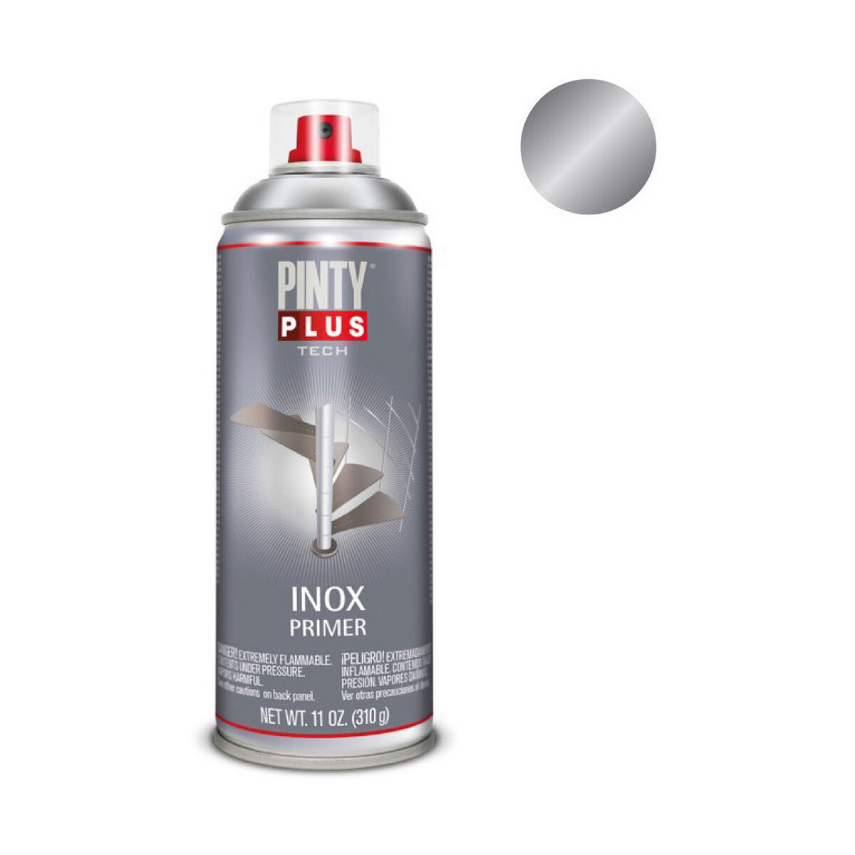 Spray paint Pintyplus Tech I150 400 ml 310 ml priming Silver-2