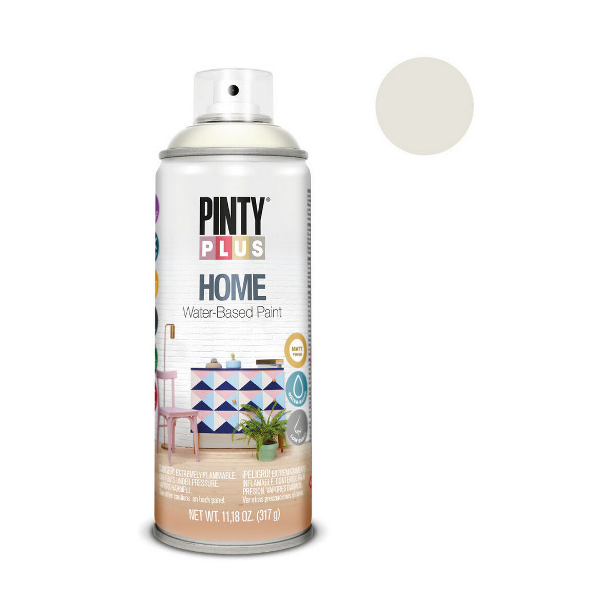 Spray paint Pintyplus Home HM113 400 ml White Linen-2