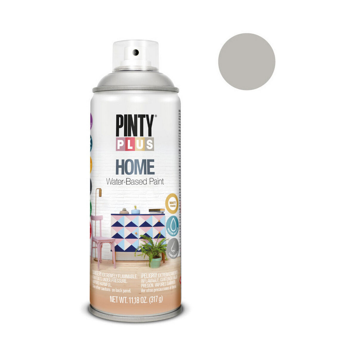 Spray paint Pintyplus Home HM116 400 ml Grey Moon-2