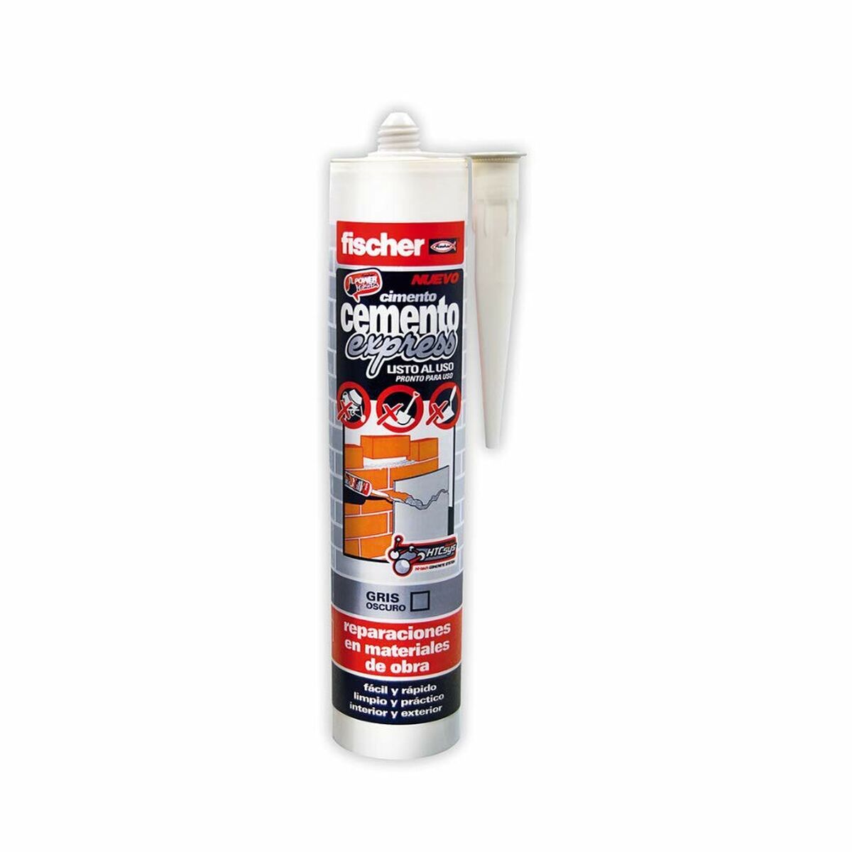 Sealant/Glue Fischer 512348 Cement Dark grey 310 ml-2