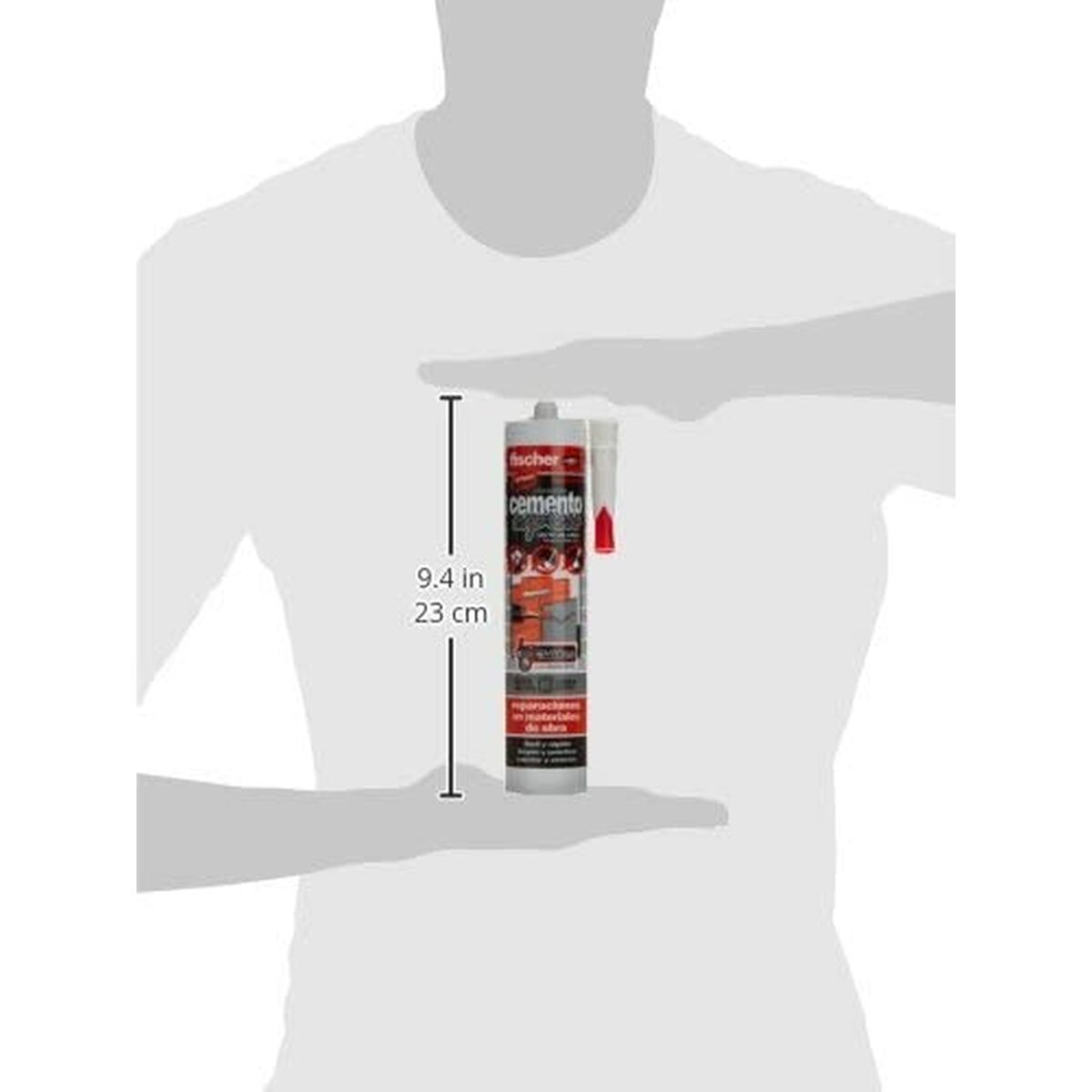 Sealant/Glue Fischer 512348 Cement Dark grey 310 ml-4