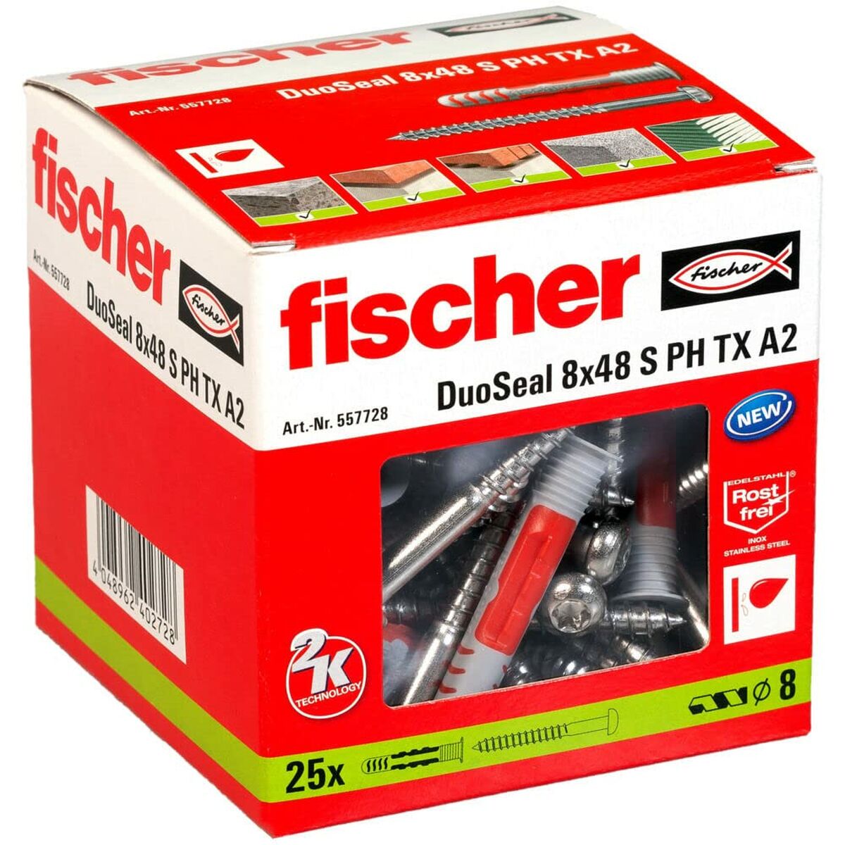 Fischer DuoSeal 557728 S A2 Capes Ø 8 x 48 mm-2