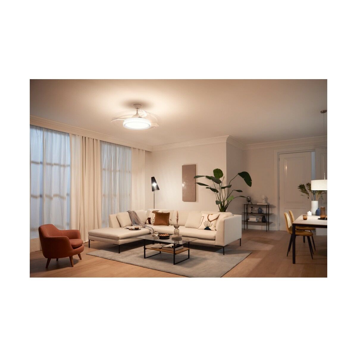 Потолочный вентилятор со светом Philips Atlas Белый 35 W 28 W 4500 Lm-6