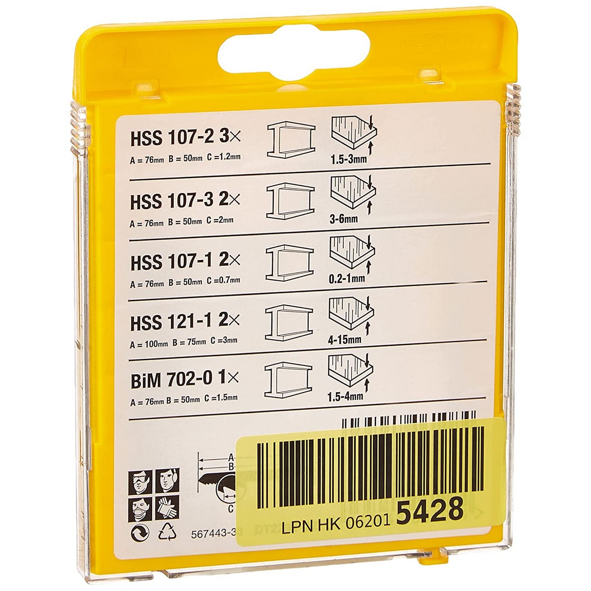 Dewalt Sägeblatt DT2292-QZ Metall 10 Artikel-3