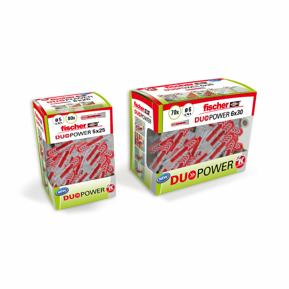 Fischer DuoPower 536388 10 x 50 mm Nylon studs (25 pieces)-2