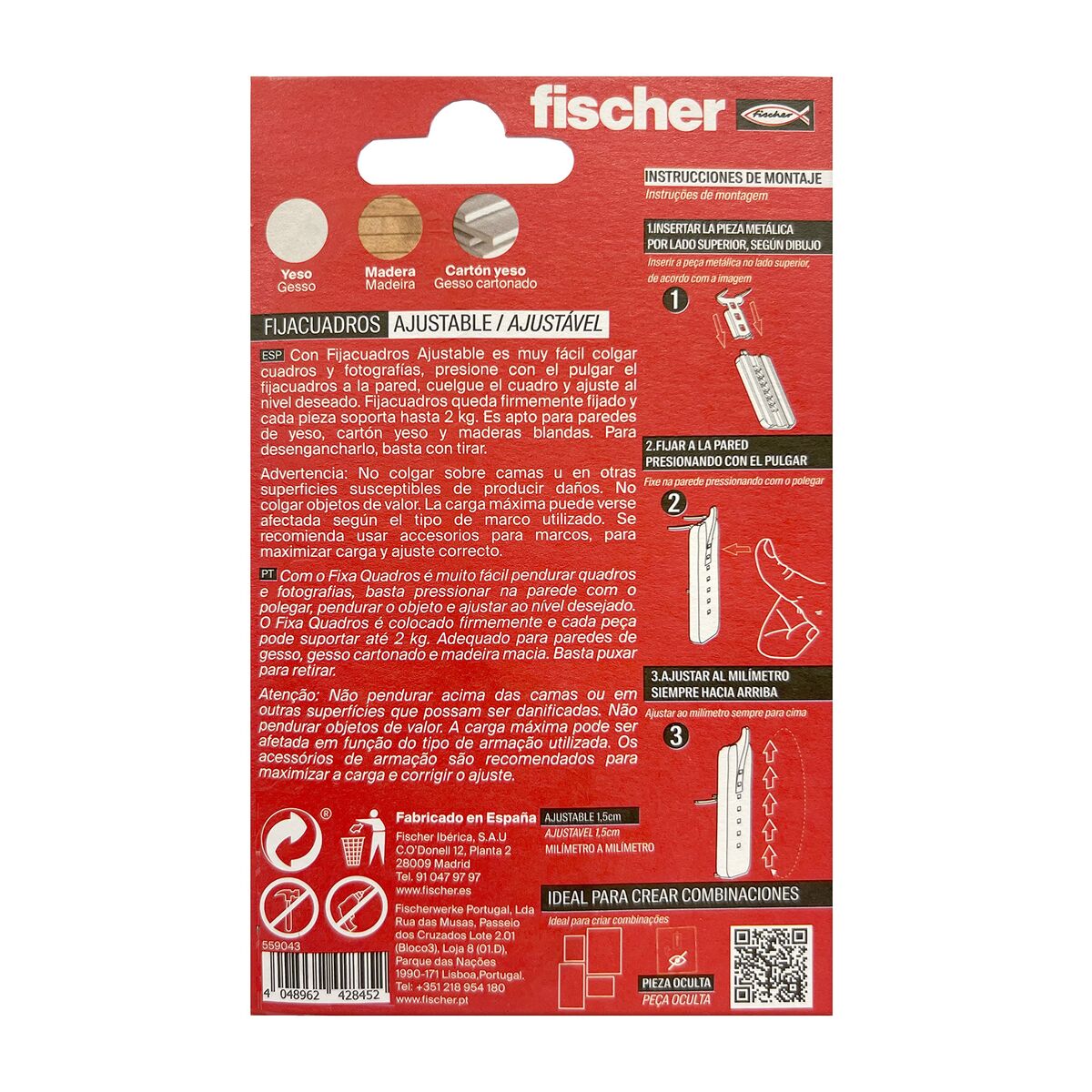Hooks Fischer 559043 2 Kg 4 kg-3
